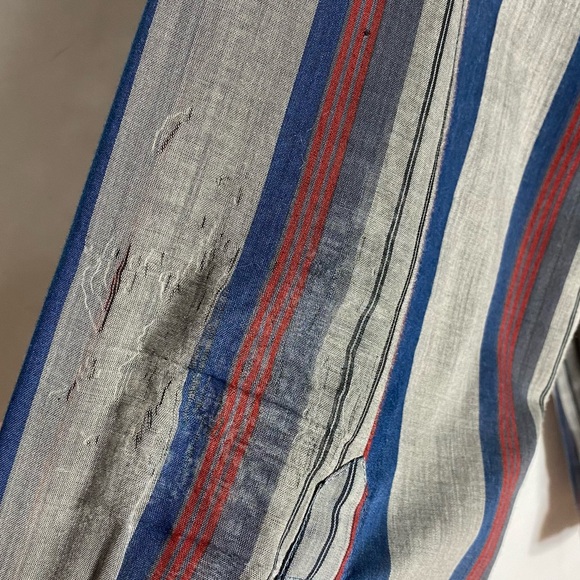 Vintage Western Plains Trading Co. Striped Long Sleeve Pearl Snap Shirt XLT - Picture 6 of 16